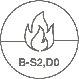 Fire Resistance · Certification EN 13501-1:2018 Test result B-S2,D0