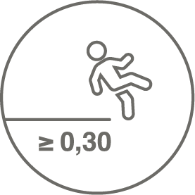 Slip resistance ·μ = 0.45
